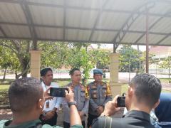 Ratusan Personil Polres Kampar dan BKO Brimob Polda Riau Siap Amankan Rapat Pleno KPU